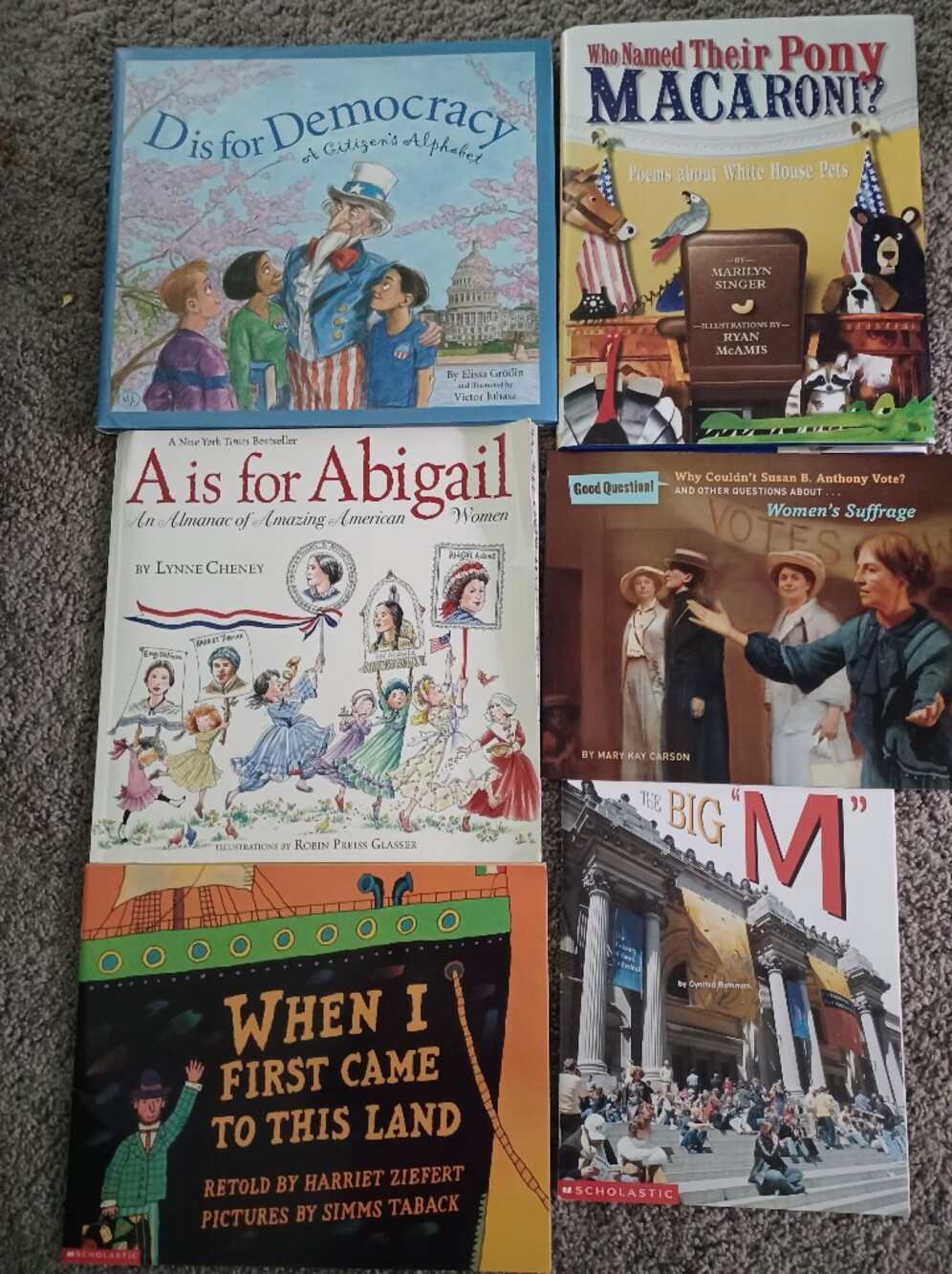 Children's History Book Set  Of 6